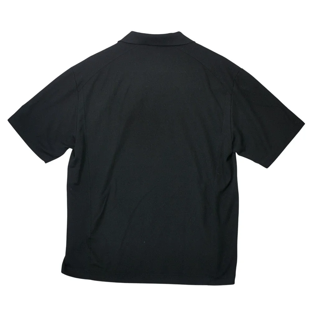Nike‎ Golf Craftsman Polo Shirt Men's Large Black Dri Fit Embroidered Logo